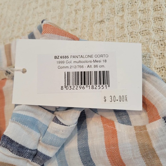 Striped linen shorts - Picture 4 of 5